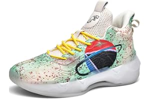 Kmrlofiy Chaussures de Basket-Ball Homme Baskets et Chaussures de Sport pour Homme Tendance Chaussures de Basketball Tennis Antidérapantes Confortables