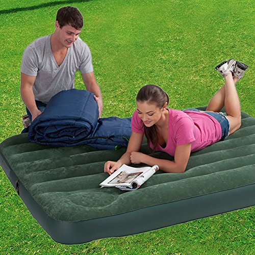 Intex 66928 Luftbett Downy „Green“ Full mit Fußpumpe, 137 x 191 x 22 cm - 2