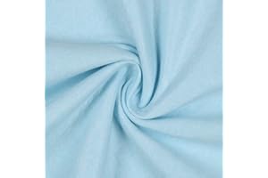 Mondo Tessuti - Tagli di Tessuto Panno Lenci - Feltro 1mm - Disponibile in Diversi Formati e ben 60 Colori (100X190CM, CIELO)