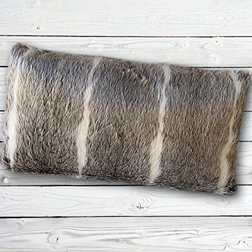 Mars & More Web-Pelz Kissen Wolfsfell, ca. 50 x 30 cm | MM-YMHKWF - 2