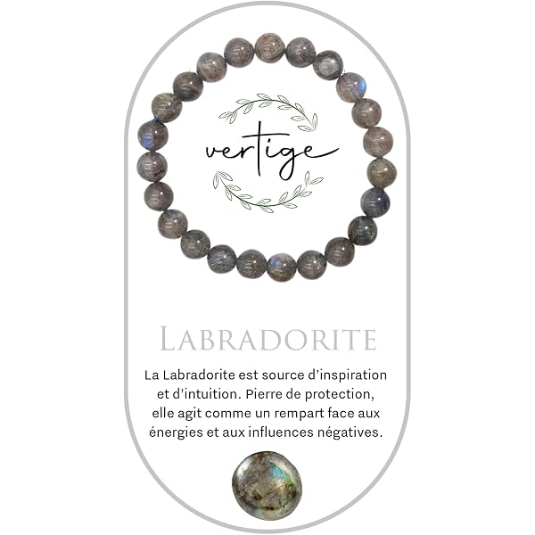 Bracelet Protection Pierre Naturelle 8mm - Contre Énergies Négatives - Lithothérapie Française Depuis 2017