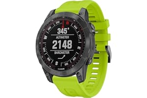 BOJYS Fenix 7X Correa Silicona, 26mm Easy-Fit Pulseira Reemplazo Correa para Fenix 7X/Fenix 6X/Fenix 6X Pro/Fenix 5X/Fenix 5X Plus/Fenix 3/Fenix 3 HR/Enduro/Tactix Delta/Descent Mk1 Mk2/Quatix X3