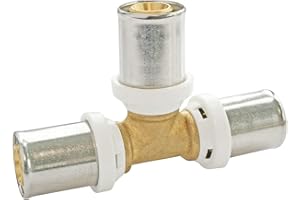 SOMATHERM FOR YOU - /5720-16 - Té à Sertir pour tube Multicouche, Permet de raccorder un tube Multicouche de diamètre Ø16 Gris