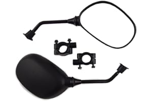 Anzene 360 Grados de Rotación Soporte de Espejo Retrovisor Abrazadera w / 7/8 "Soporte de Manillar Adaptador de 8mm para Línea Polaris de Cuatriciclos Dirt Motor Bike Cruiser Chopper