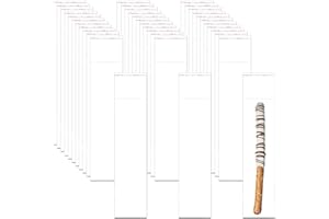 LUCYSTUDIO Selbstklebenden Plastiktüten Lange 100stk Transparente Cellophantaschen für Schmuck 5x20cm Plastiktüte Selbstklebende Zellophanbeutel 50µm Bookmark Schokolade Lutscher Stabkerzen Party Dekorativ