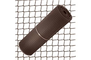 Jardin202 - Mallas de cerramientos cuadradas Marrón - 1X5m | Cuadro 1cm