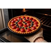 Cook-Lab 30 Cm Sağlıklı Emaye Kaplamalı Kek Turta Tart Kalıbı Siyah