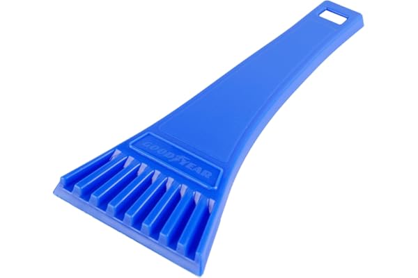 Goodyear Rasqueta para Hielo y Nieve Pequeña Eco. Compacta, Ligera y Fácil de Guardar. Cabe en Bolsillos y Guantera. Rascador de Parabrisas Ergonómico en PP. Antirayado