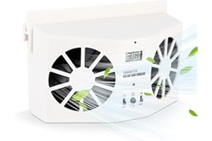 PILIPANE Ventilador de coche con energía solar, ventilador solar para coche, ventilador solar de coche, ventilador de ventilación de aire de alimentación automática de 3.6 V para coche, ventilador de escape de