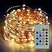 Produktbild Emotionlite 20M 200LED außen & innen lichterkette, Fairy Starry Schnur Lichter Kupferdraht Gold Seil Lichter, dimmbar und wasserdicht mit Fernbedienung für Saison Urlaub (warmes Weiß)