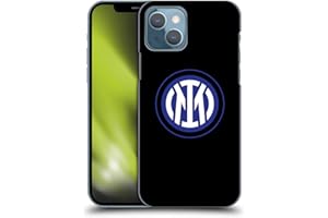 Head Case Designs Licenza Ufficiale Inter Milan Logo su Nero Distintivo Custodia Cover Dura per Parte Posteriore Compatibile con Apple iPhone 13