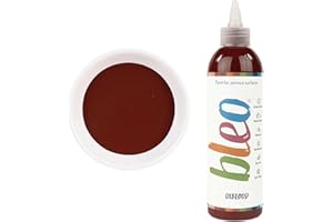 Guild Lane Bleo Fabric Paint – Upcycle & Transform Textiles, Wood and Cork – Non-Toxic, Waterproof & Fade-Resistant – Easy to Apply Paint (Oxblood, Red, 250ml)