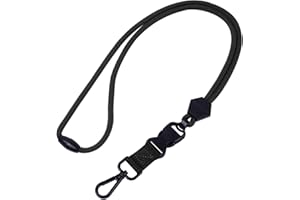 Wisdompro 58,4 cm robustes, rundes Umhängeband mit Sicherheitsverschluss für Ausweishalter und Schlüssel