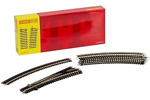 Hornby TT:120 TT8032 TT Gauge Track Pack 3 - Extra Pieces for Model Railway Sets, Toy Train Track Pieces, Includes: 6 x TT8004, 1 x TT8006, 2 x TT8009 - Hobbies for Men - Scale 1:120