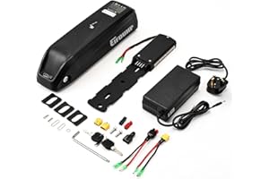 EIFDUHP 36V 48V Ebike Battery 10AH 13AH 15AH 17.5AH 20AH, Electric Bike Lithium Battery with Charger, Base & BMS for 200W 250W 350W 500W 750W 1000W 1500W Bicycle Motors