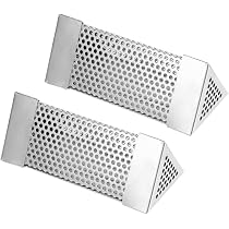 Tandefio Räucherrohr Aus Edelstahl – 6 Stück + 3 Bürsten, Für Pellet-Grill & Smoker, Hexagonales Design