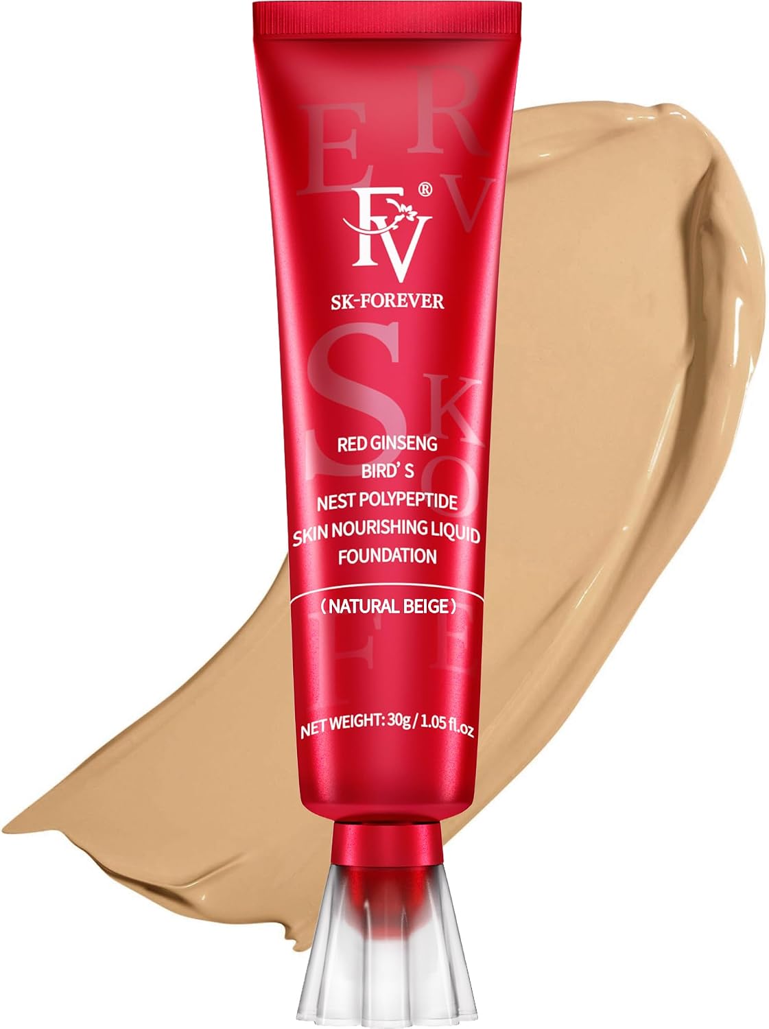 FV Crema Base de Maquillaje de Larga Duración, Mate de alta Cobertura, Flawless Para Pieles Grasas,Beige, 30 ml