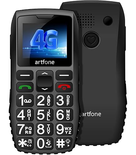 SPC Prince 4G – Teléfono móvil de Tapa para Mayores, con Teclas Grandes y fácil de Usar, botón SOS, configuración remota, Base de Carga, USB-C y 2 memorias directas - Negro