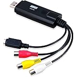 External USB Video Capture Card - August VGB100 - Transfer VHS Home Videos to PC / Capture Xbox 360 and PS3 Gameplay / S-Vide