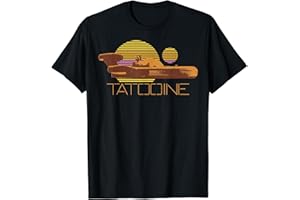 Star Wars Tatooine Landspeeder Retro Sun Camiseta