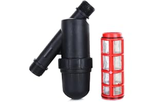 WPKD BLUEIY Tropfbewässerungs Filter,Bewässerung Sieb Filter,Wasserfilter mit Sieb,120 Maschen,3/4 Zoll Siebfilter Inline Y-förmige für Gartenbewässerung Tropfbewässerung Wassertank