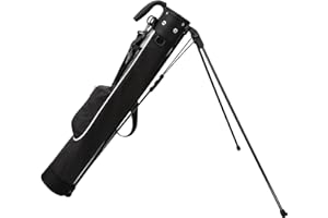 PGM Sacca da golf leggera PGM con cinghia e supporto, facile da trasportare e resistente, borsa da golf Pitch Putt per il Driving Range, Par 3 e i campi executive, sacca per pistola da golf 2.0