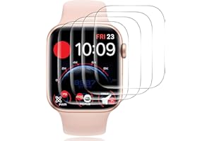 Carantee 4 Stück TPU für Panzerglas für Apple Watch 9/8/7 41mm Schutzfolie, 9H Schutzglas Panzerfolie für Apple Watch 9/8/7 41mm Panzer Schutz Glas, HD Klar mit Fingerabdruck-ID Displayschutzfolie