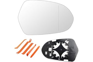 ‎BOUGPENG Mirror Glass Replacement for Audi A6 (4G) 2011-2018/A6 Allroad (4G) 2012-2018/A6 Avant (4G) 2011-2018 Heated Replacement Mirror Glass Passenger Side Wing Mirror Aspherical Rear View Mirror Glass Right