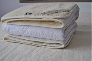 Merino Wool * Diamond * colchón Lana Colchones Woolmark Mattress Topper Pad underblanket (100_x_200_cm)