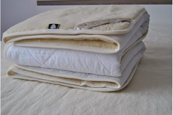 WOOLMÄRKT 100 % merino lammull under filt, lakan madrass toppdyna, king size filt 160 x 200 cm