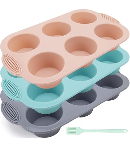 Newk Cilinder siliconen mal, 4 verpakkingen 12-holtes ronde cilinder voor cakepops, zeep, chocoladekoekje, badbom, cheesecake, chocolade coating