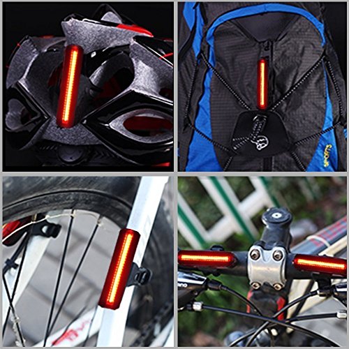 SUNSPEED Rücklicht Fahrrad LED über USB aufladen , 6-Modi, Easy Install & Quick Release - 7