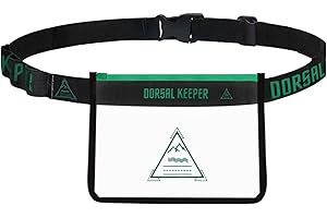 NUBE ROJA Dorsal Keeper Porta Dorsal cinturón Deportivo número de competición Trail Running Triatlón duatlón Ciclismo Maratones Marcha nórdica 4 Colores Unisex (Verde)