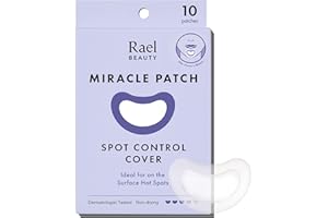 Rael Parches para espinillas, parches milagrosos,parches granos, cubierta grande para control de manchas, parches hidrocoloides para acné para la cara, tiras para brotes, zit (10 unidades)