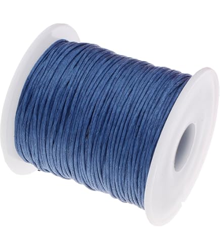 75 m gewaxt katoenkoord donkerblauw 1 mm gewaxt sieraden koorden wax draden parelband knutselkoord voor sieraden maken C63
