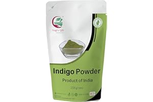 YOGI’S GIFT – CELEBRATING HEALTH Yogi's Gift Indigo Powder for Hair | Ideal for Black and Dark Hair | Indigofera Tinctoria | Black Henna | 250 grams | 100% Pure & Natural Hair color