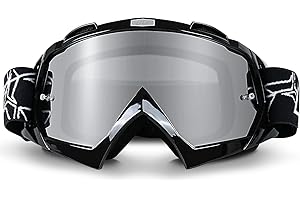 NENKI Gafas de Motocross, ATV Dirt Bike Racing Gafas de seguridad, UV400 Ciclismo Motocross Gafas para deportes al aire libre- Adecuado para adultos