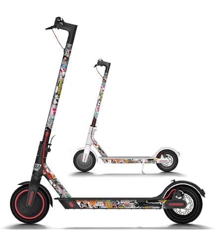 Sticker Bomb Vinyl Folie Für Xiaomi M365 E-Scooter – Bunt, Rutschfest
