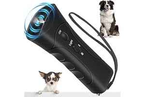 WEIMEIH Anti Dog Barking Device,Ultrasonic Bark Stopper Anti Barking Device For Dogs, 3 in 1 Handheld Ultrasonic Stop Dog Barking Device Indoor Outdoor Bark Deterrents Control For Small Medium Large Dogs