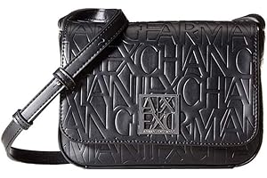 ARMANI EXCHANGE Liz-Small Shoulder Strap, Crossbody Medium Donna, Nero (Nero-Black), 14x8x20 Centimeters (B x H x T)