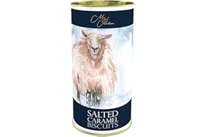 Meg Hawkins - The Winter Sheep, Salted Caramel Biscuits, Sweetly Salted, Decadent Treat, 160 g Drum