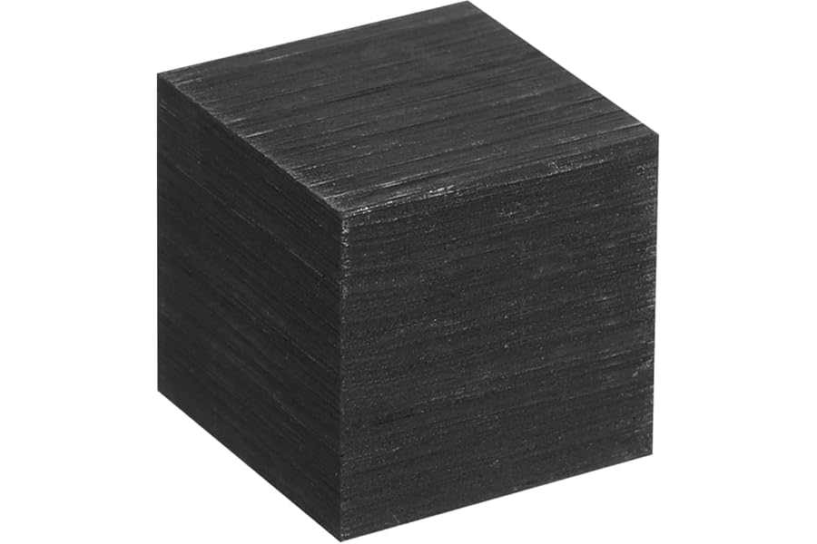 sourcing map Graphite Block Ingot Rectangle Graphite Electrode Plate Board 10x10x0.4mm for Melting Casting, Electrolysis Electroplating