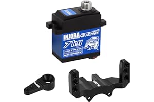 INJORA 7 kg wasserdichter 2065 Servo mit Halterung und Arm für 1/24 Axial SCX24