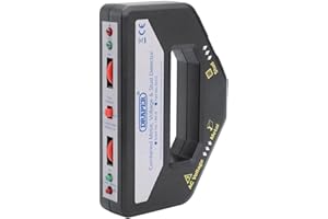 Draper 3 in 1 Metal, Voltage and Stud Detector | Cable Finder | 27mm Max Depth Penetration | PP3 Battery Powered | 13818