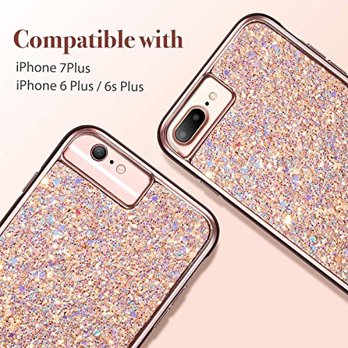 iPhone 7 Plus Case, ESR Luxury Glitter Sparkly Diamond Case with Dual Layer Design [Shockproof] [Hard PC Back, Soft TPU Inner] Protective Case Cover for 5.5