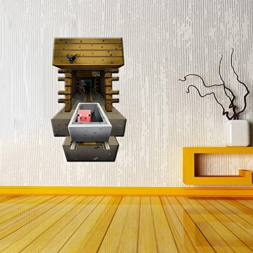 AOHANG Mineshaft Reusable Vinyl Wall Decal Art Decor/ Sticker / Cling / Decoration for Bedroom, Playroom by AOHANG - 5