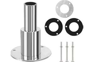 FASBET Thru Hull Exhaust Skin 24mm Stainless Steel Diesel Heater Exhaust Pipe for 24mm Tube Pipe Socket Hardware Diesel Heater Thru Hull Exhaust Skin Fitting (Straight Thru Hull Exhaust Skin 24cm)