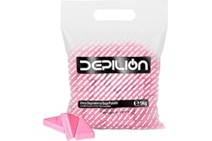 DEPILION Cera caliente 1kg Rosa | Cera baja fusión para depilación 1000gr | para pieles sensibles