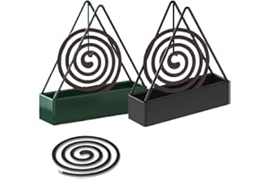 Kotkiddy 2 supporti a spirale per zanzare, porta bobine per zanzare, triangolare, per la casa, l'esterno, il campeggio