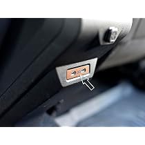 Copertura USB In Acciaio Per Dacia Duster III 2024 E Bigster - Decorazione Stile Copper-Brown, Adesiva, 1 Pezzo
